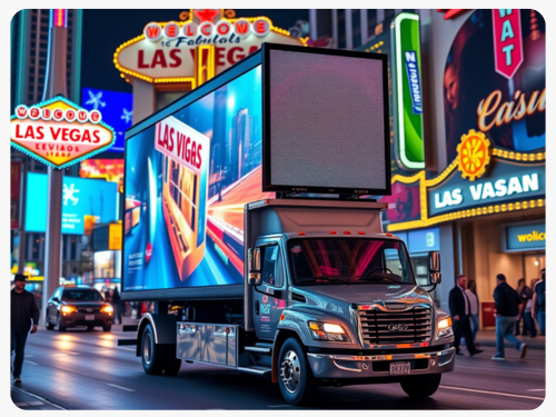 LED billboard truck